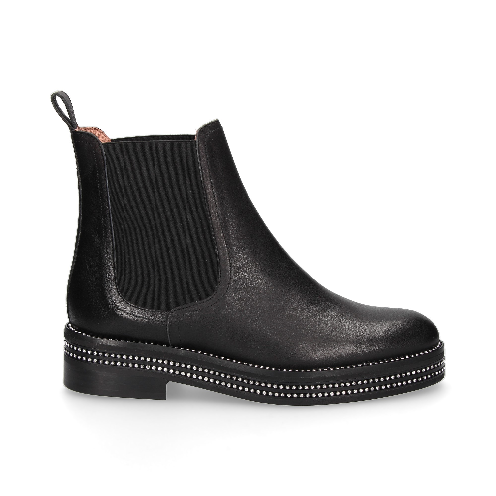 botin-elastico-suela-stras-piel-negro