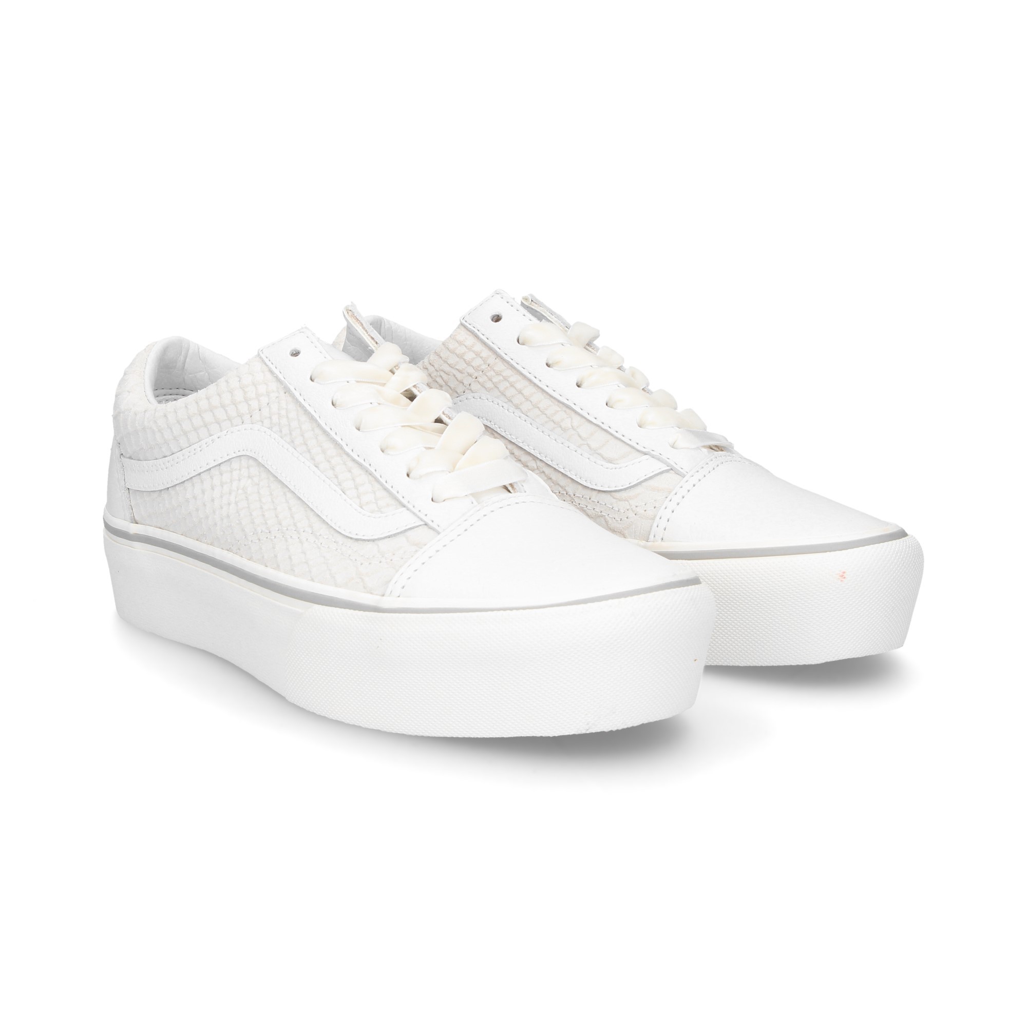 vans piel blancos