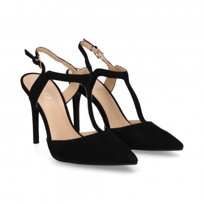 WITHOUT HEEL BABY BLACK SUEDE