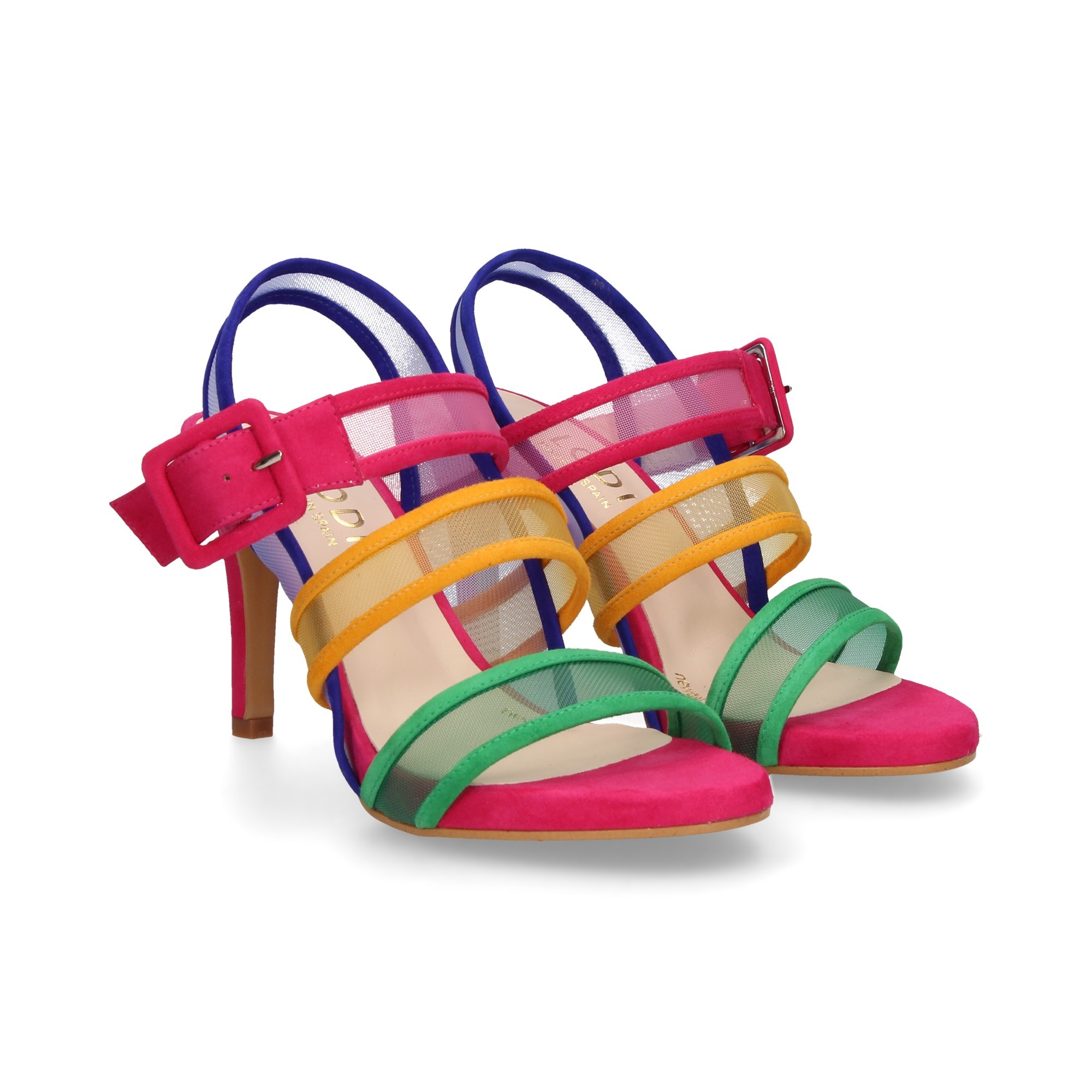 LODI Women's heeled sandals ILIAN-MUL FUCSIA MULTI