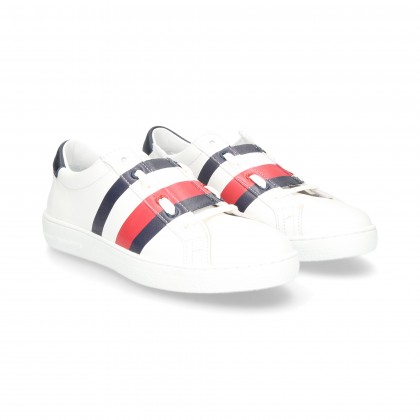 BANDAS COLORES TENIS PIEL BLANCO