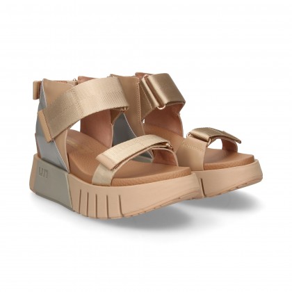 SANDALIA VELCRO CAMEL