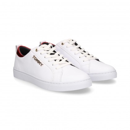 TENIS LADO TOMMY TENIS PIEL BLANCO