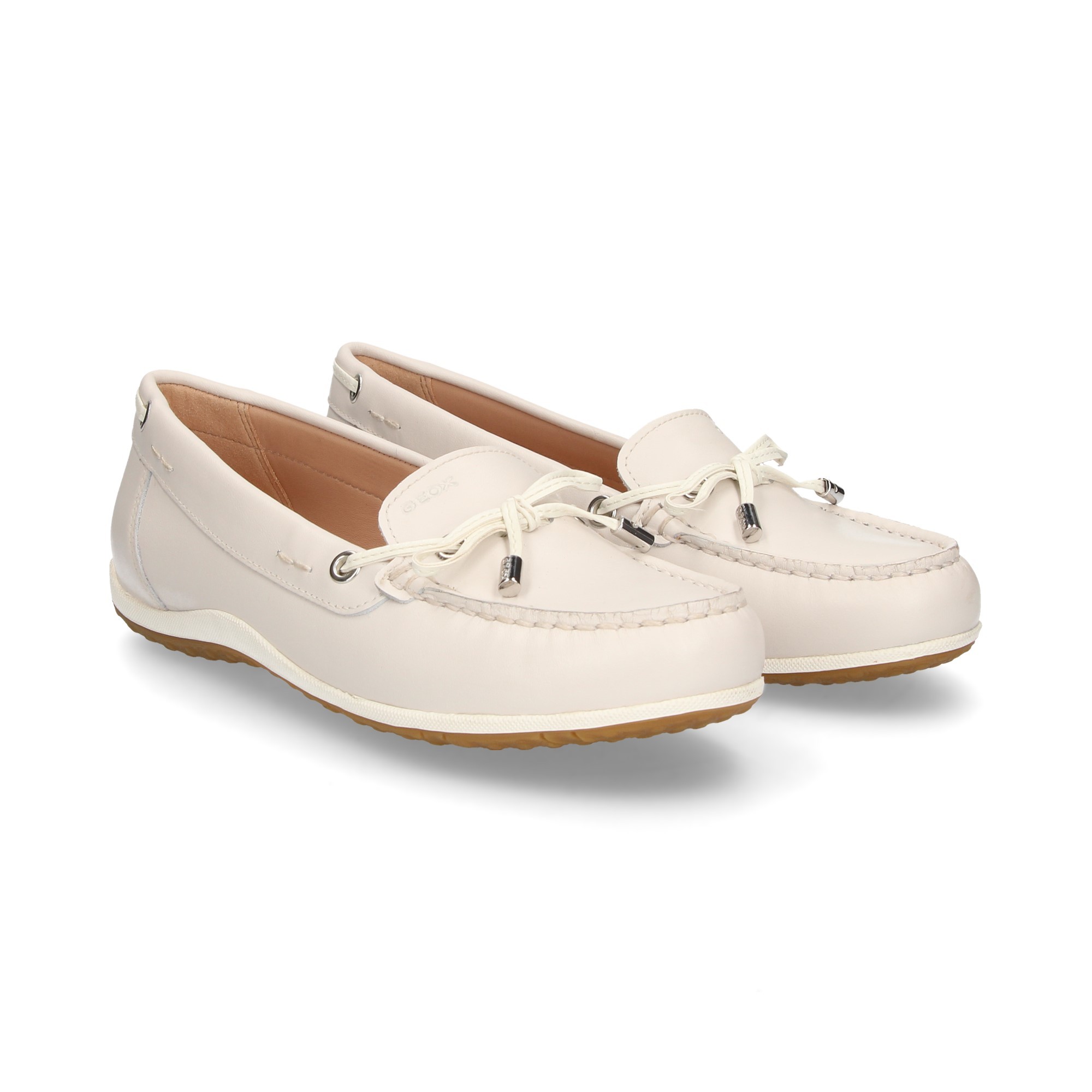 suicidio Antídoto soltero GEOX Mocasines de Mujer D92DNB C1002 OFF WHITE