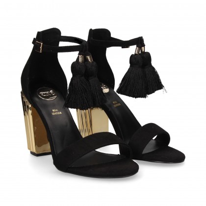 SANDÁLIA TASSELS CAMURÇA SINT. PRETO