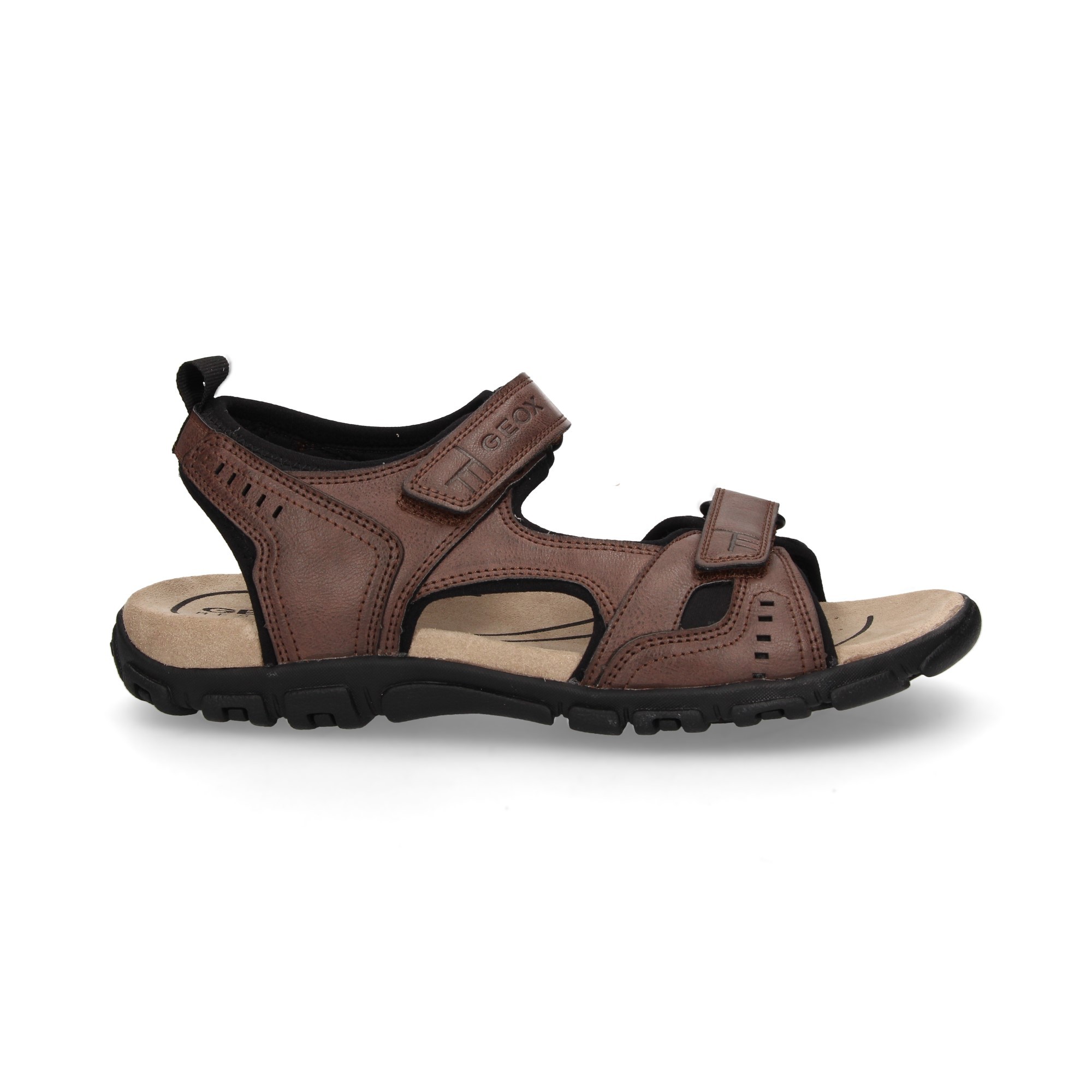 sandale-en-cuir-velcro-marron