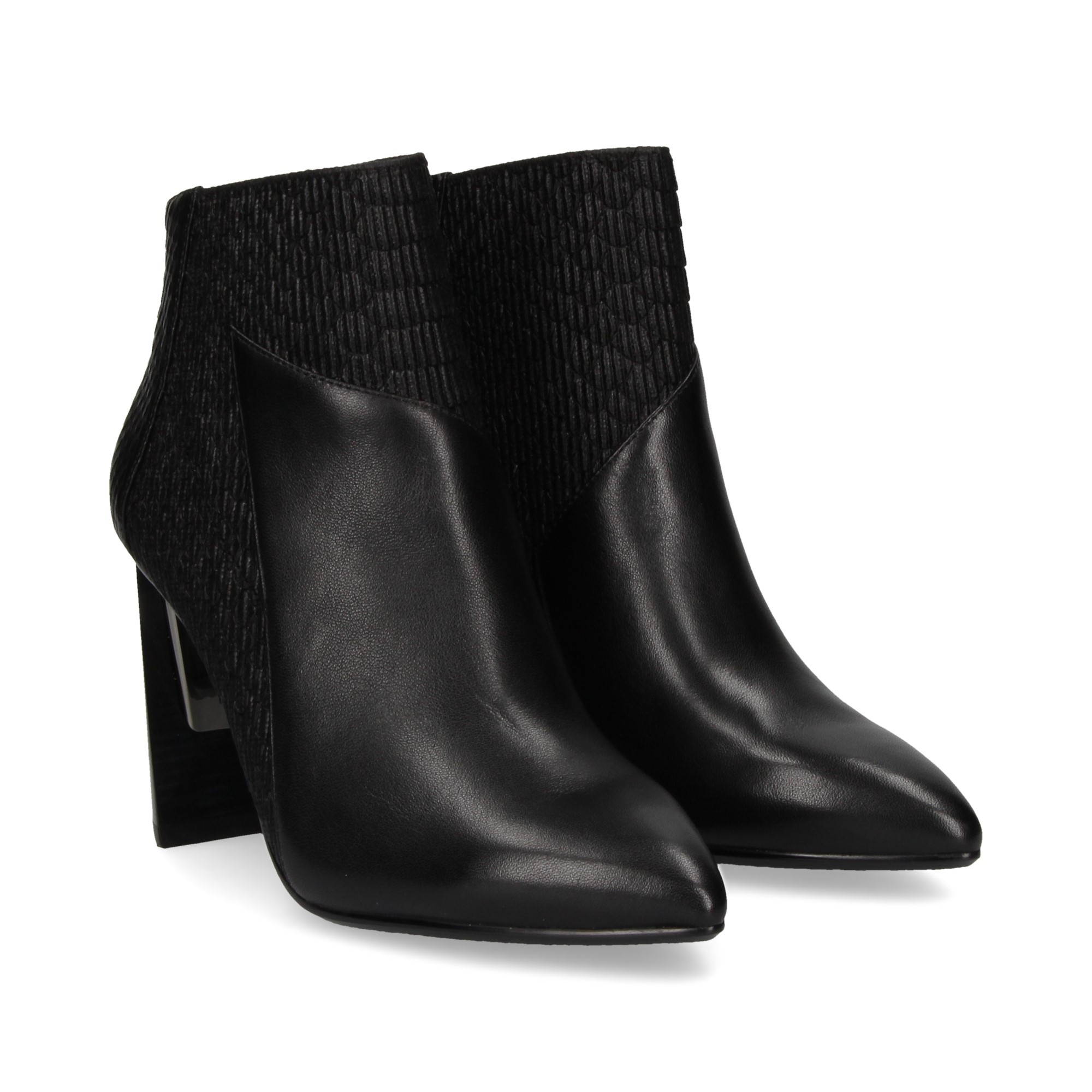 botin-tacon-elastico-piel-negro