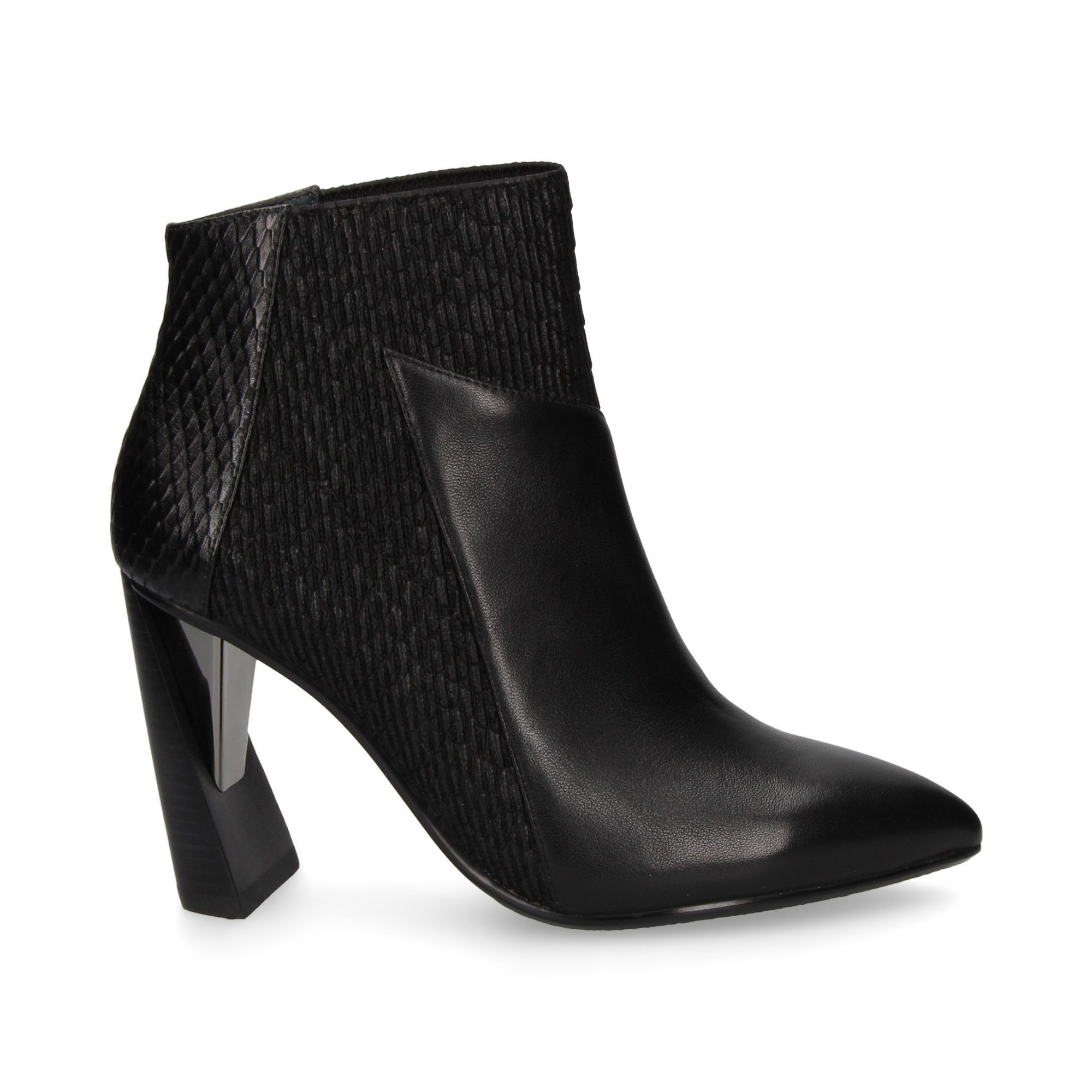 botin-tacon-elastico-piel-negro