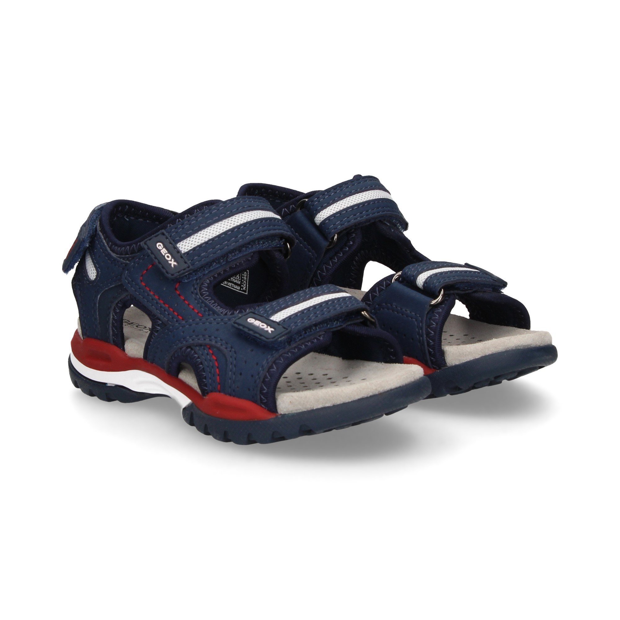 sandals and flip J920RD C0735 NAVY/RED