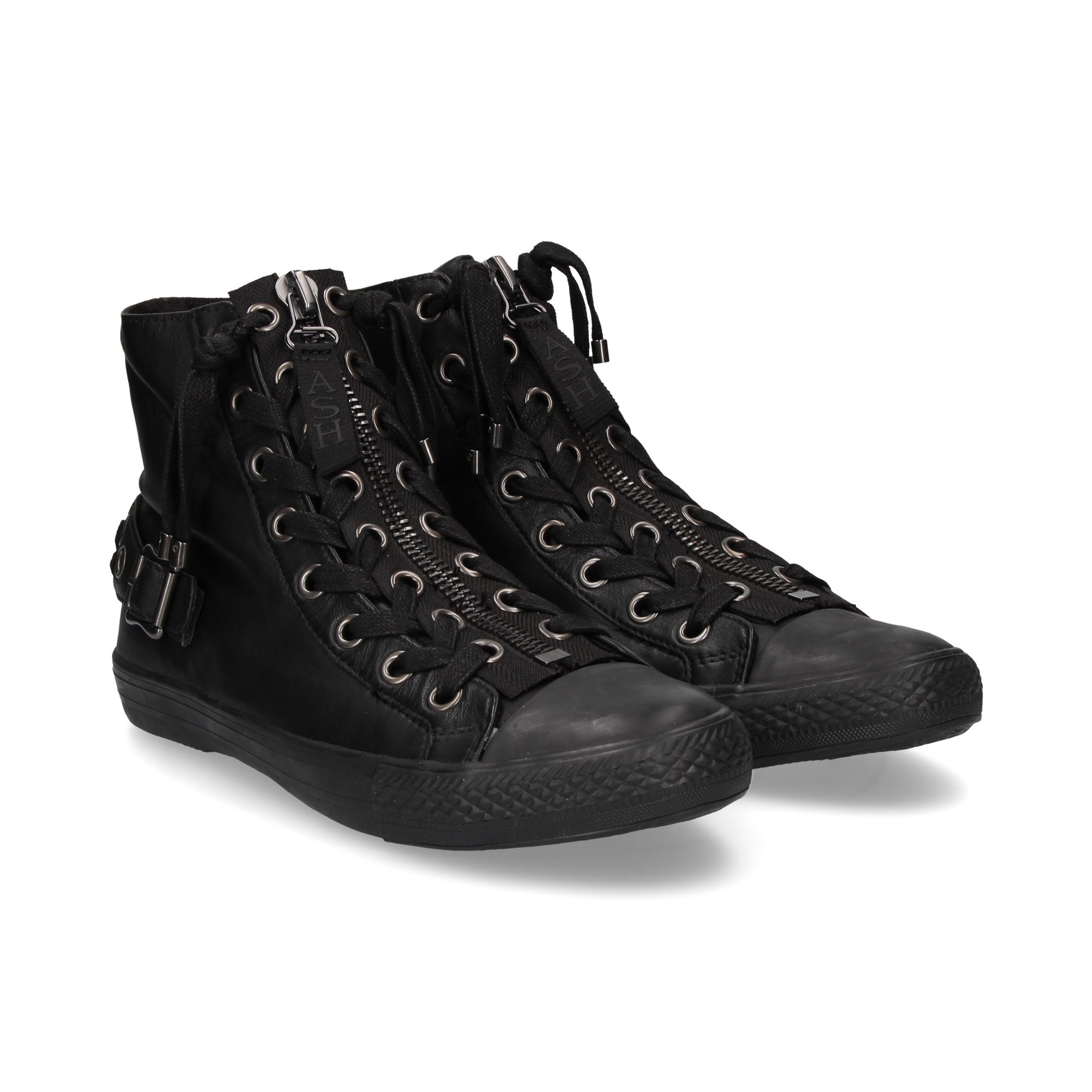 botin-acordonado-cremallera-piel-negro