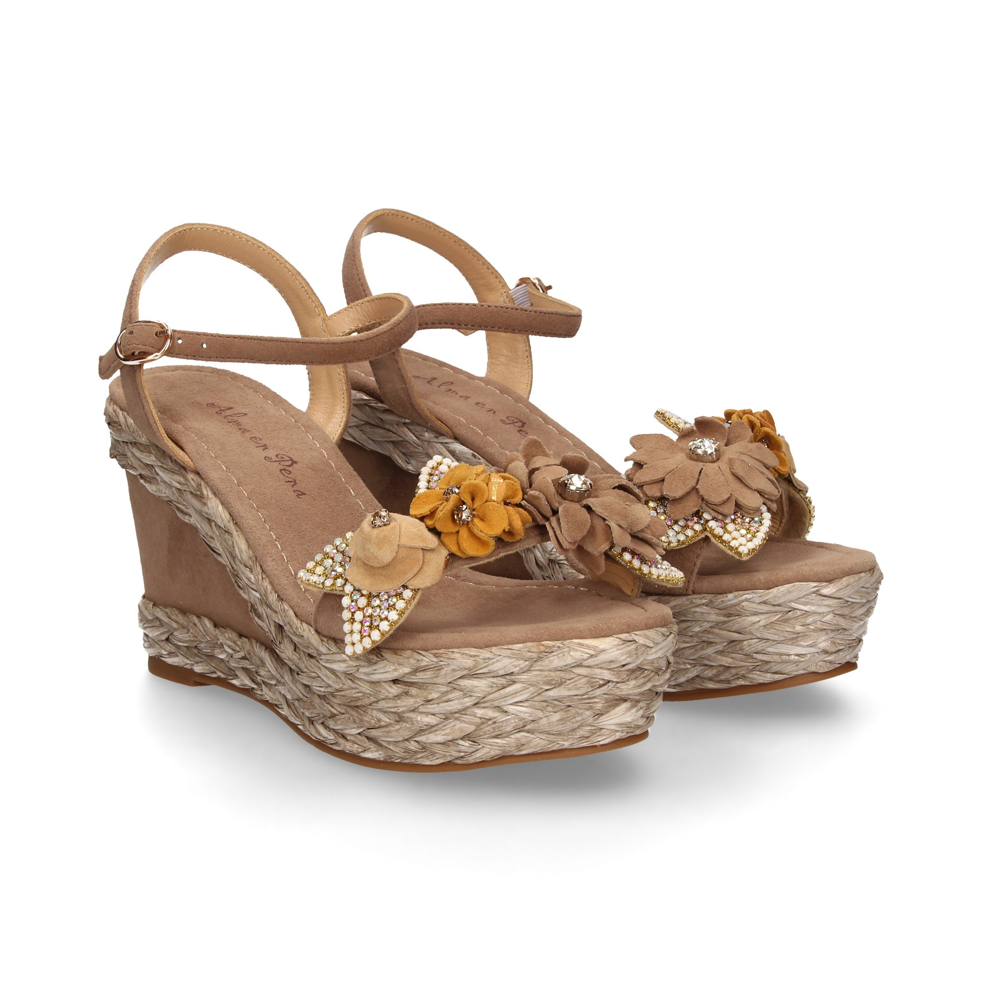 raffia-wedge-fleurs-strass-daim-vison