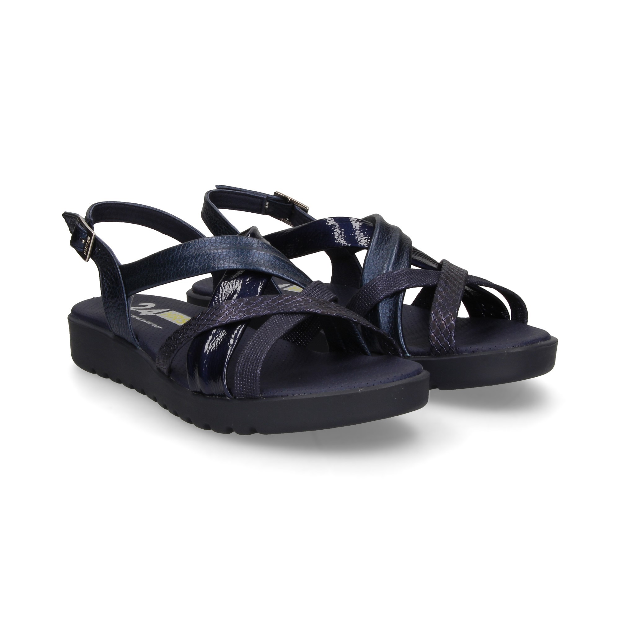 24 Sandalias Mujer 24087 AZUL