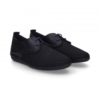 BLUCHER PICADO REPTIL/NOBUK MARINO