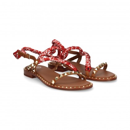 NAPA CU FLAT SCARF/TACK SANDAL