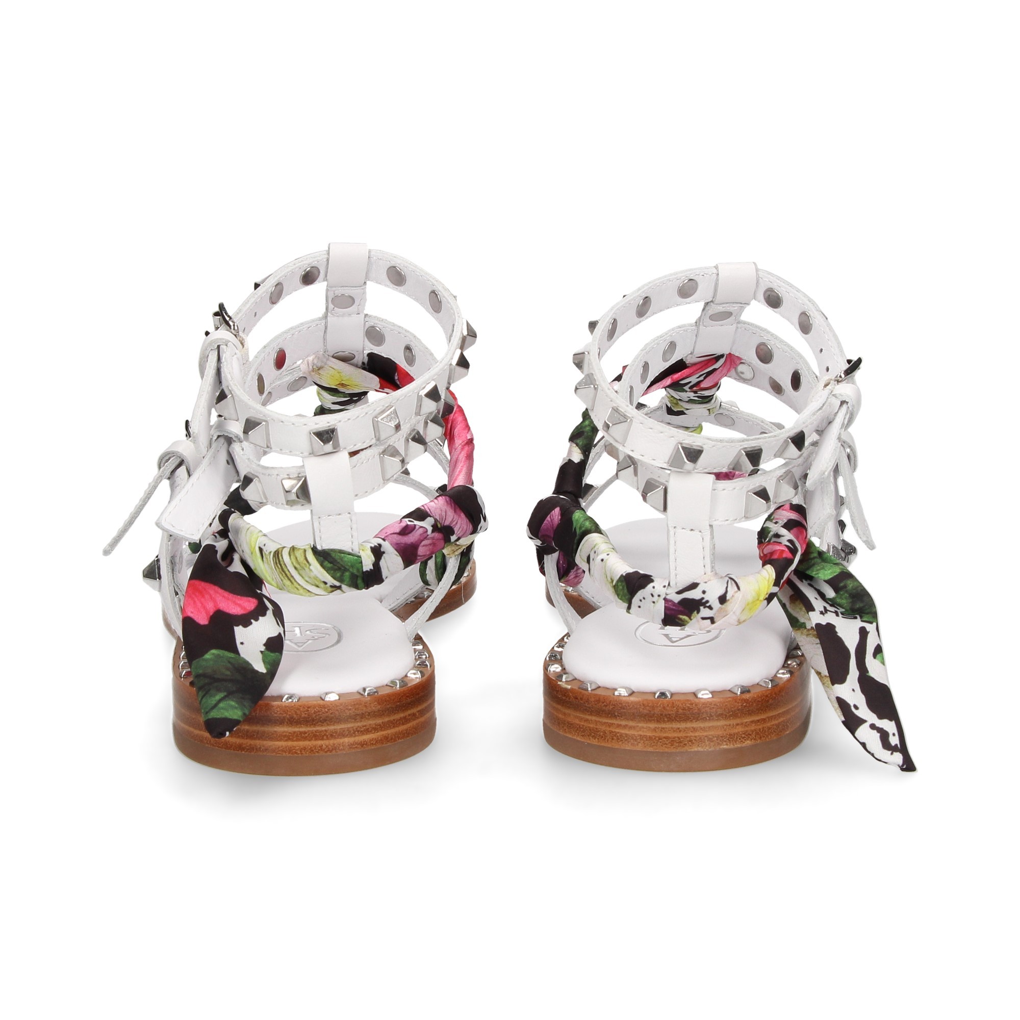 ASH Sandales plates pour femmes PAX BLANCO