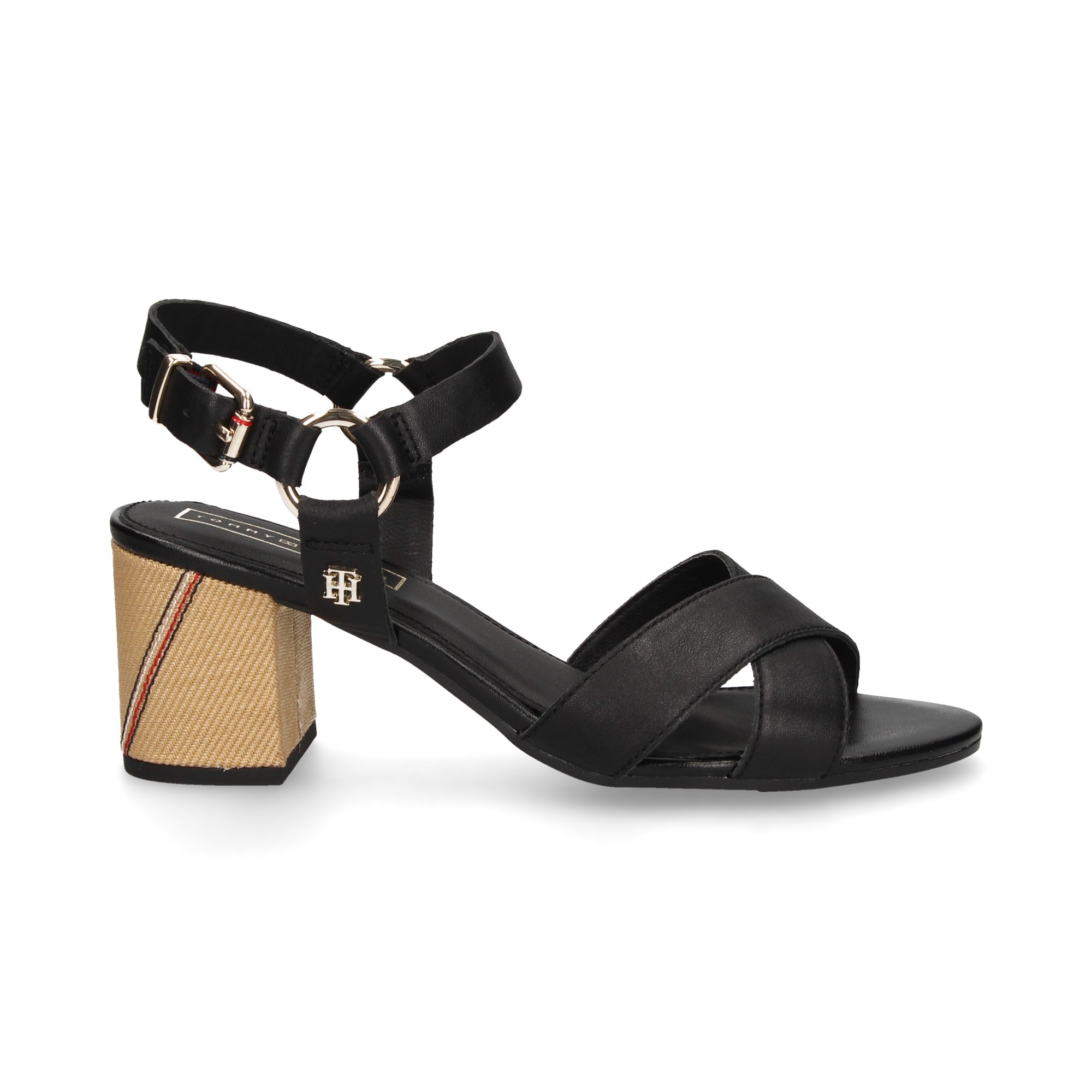black-cross-sandal