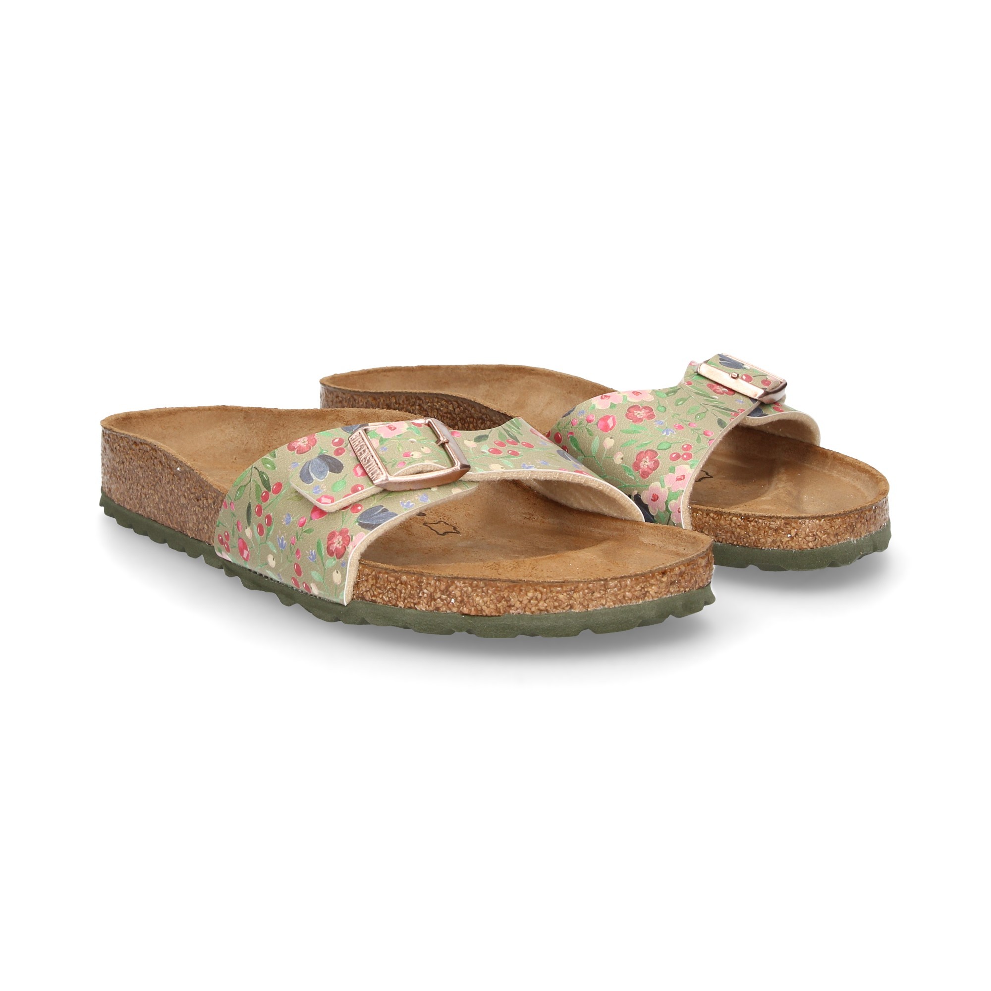 Birkenstock meadow flowers khaki deals