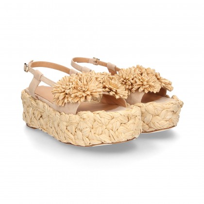 SANDAL MONA RAFFIA NATURAL