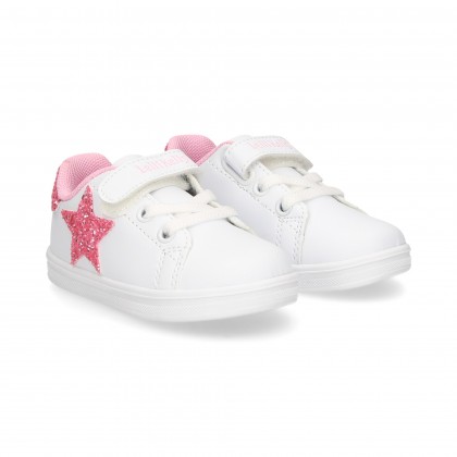 SPORT VELCRO STAR GLITTER PINK