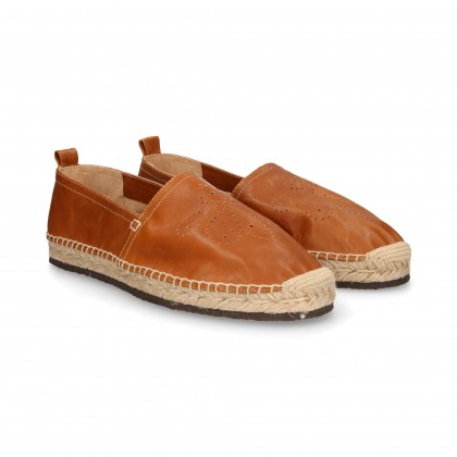 ESPADRILLE HACHÉE EN CUIR