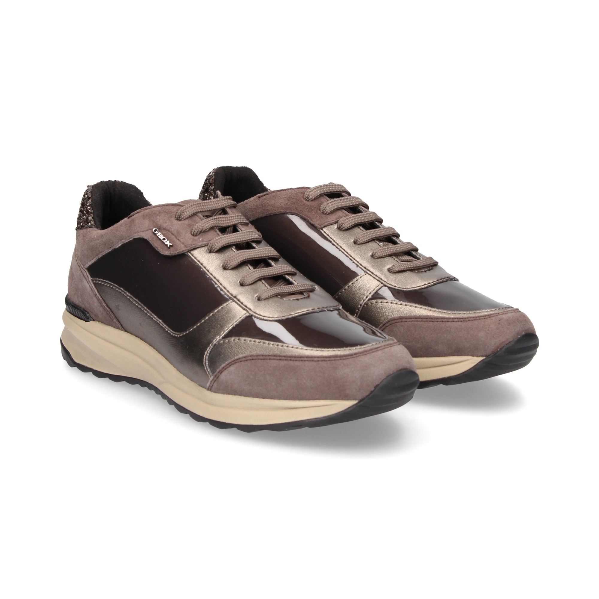 GEOX Chaussures de sport pour femmes D642SC MARRON C6TQ6
