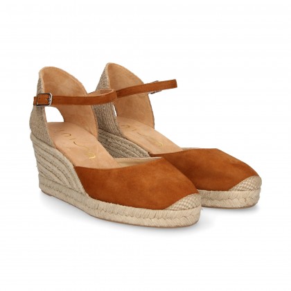 ESPADRILLE WEDGE SUEDE LEATHER