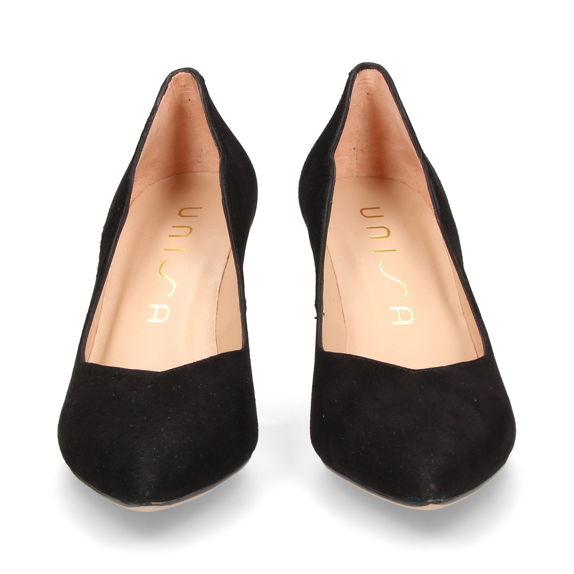 salon-pointed-neckline-black-suede