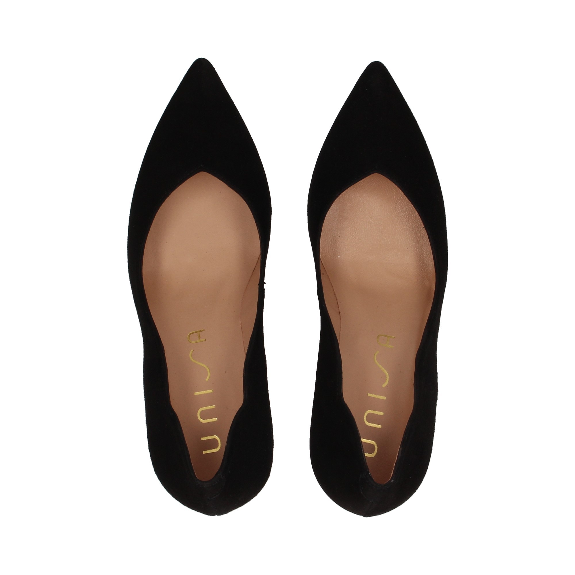 salon-pointed-neckline-black-suede