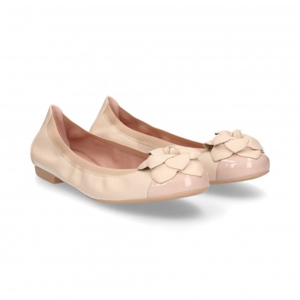 DANSEUSE ÉLASTIQUE FLEUR PEAU NUE/BEIGE