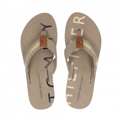 NASTRO BEIGE FLIP FLOP