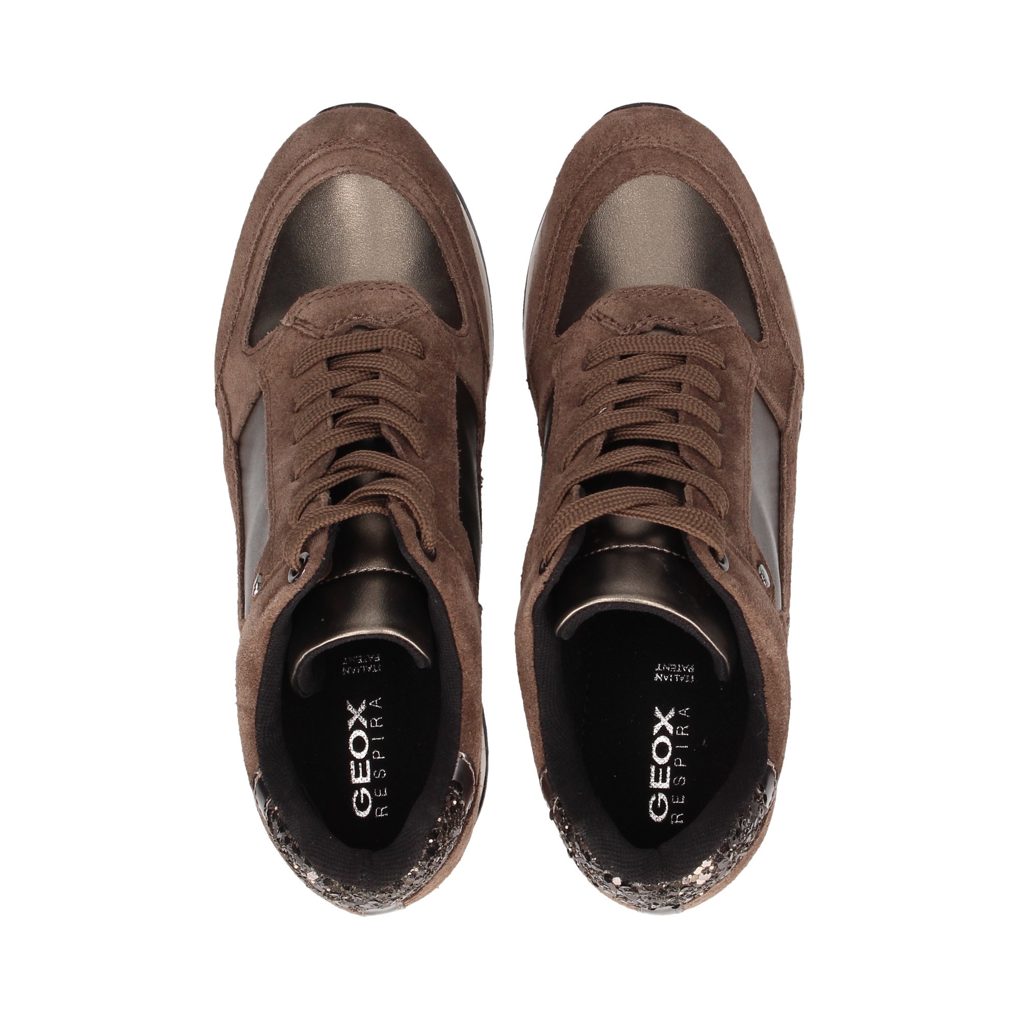 pasos complejidad Alianza GEOX Women's Sneakers D540QA MARRON C6103