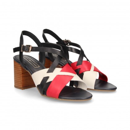 RED/WHITE/BLUE CROSS SANDAL