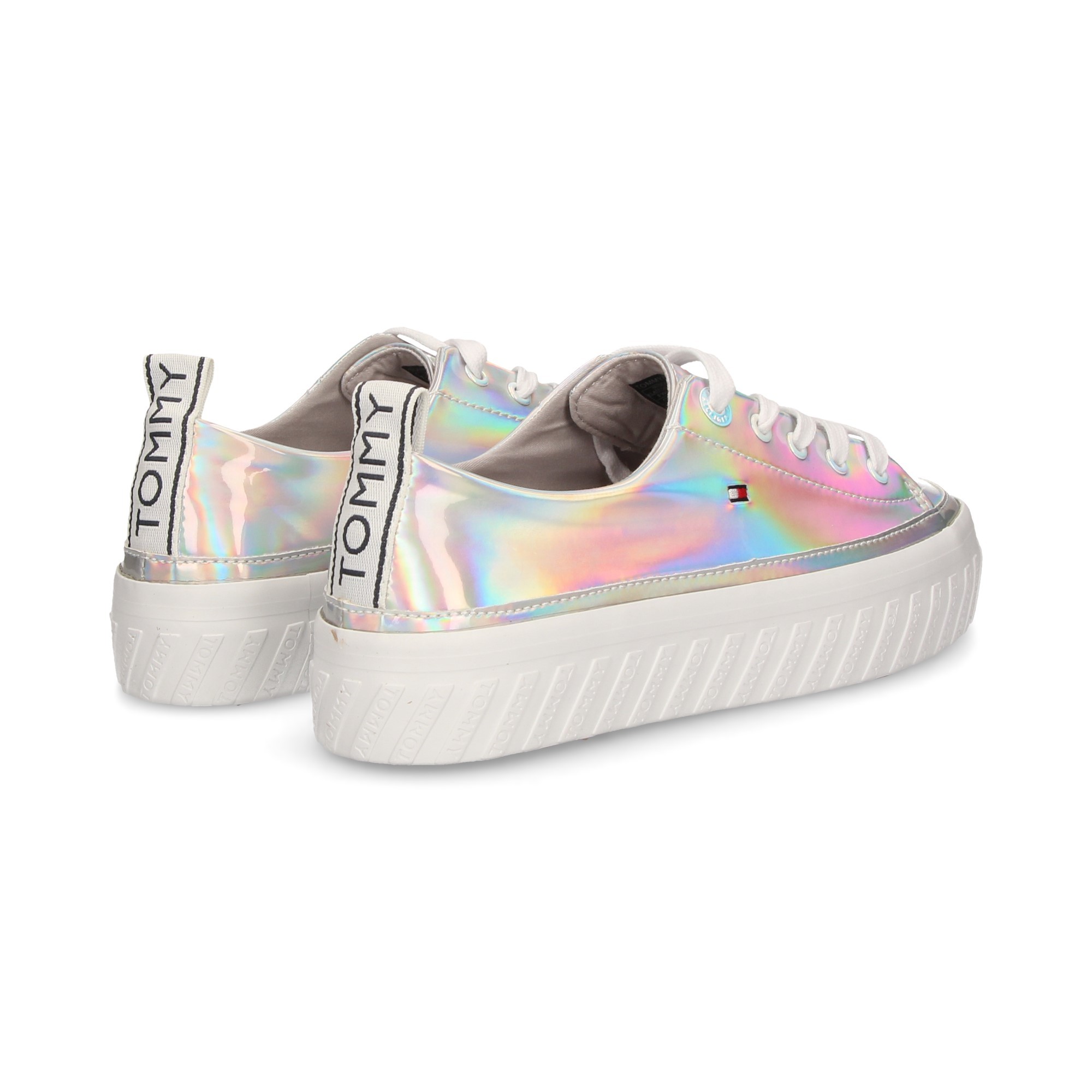 tommy hilfiger iridescent fashion sneaker