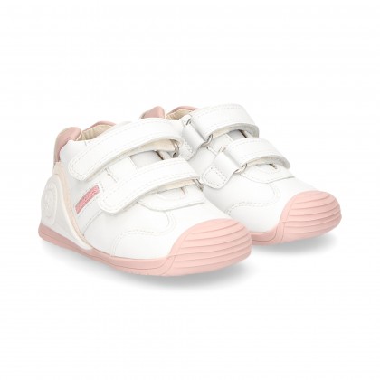 SPORT 2 WHITE VELROS/ROSA