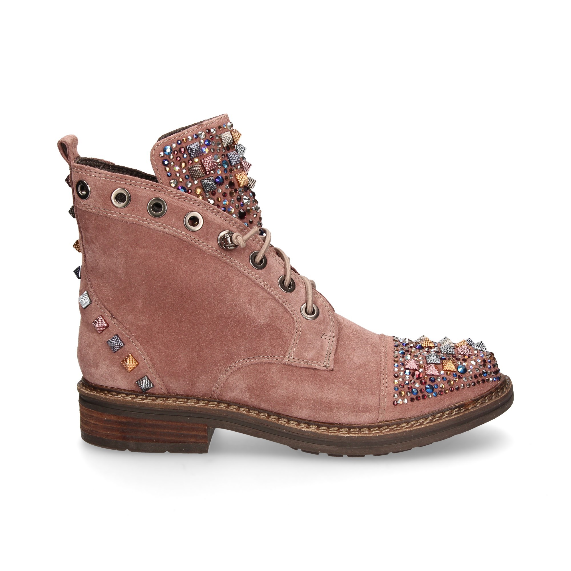 ALMA EN PENA Botines planos de Mujer 672 MORADO