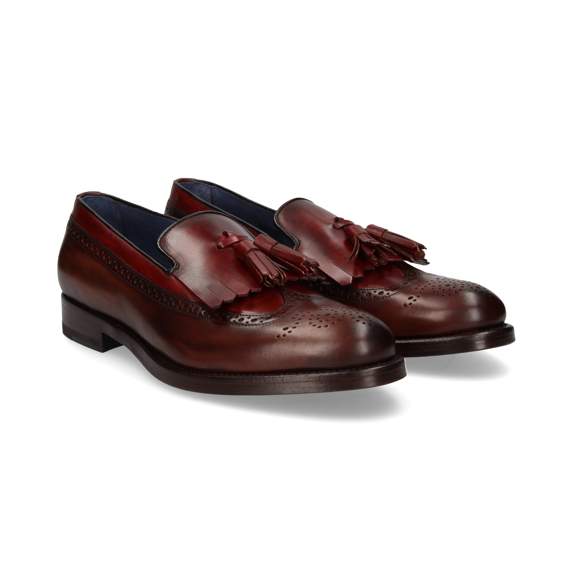 ZAMPIERE Mocasines de Hombre 5260 TESTA BURDEO