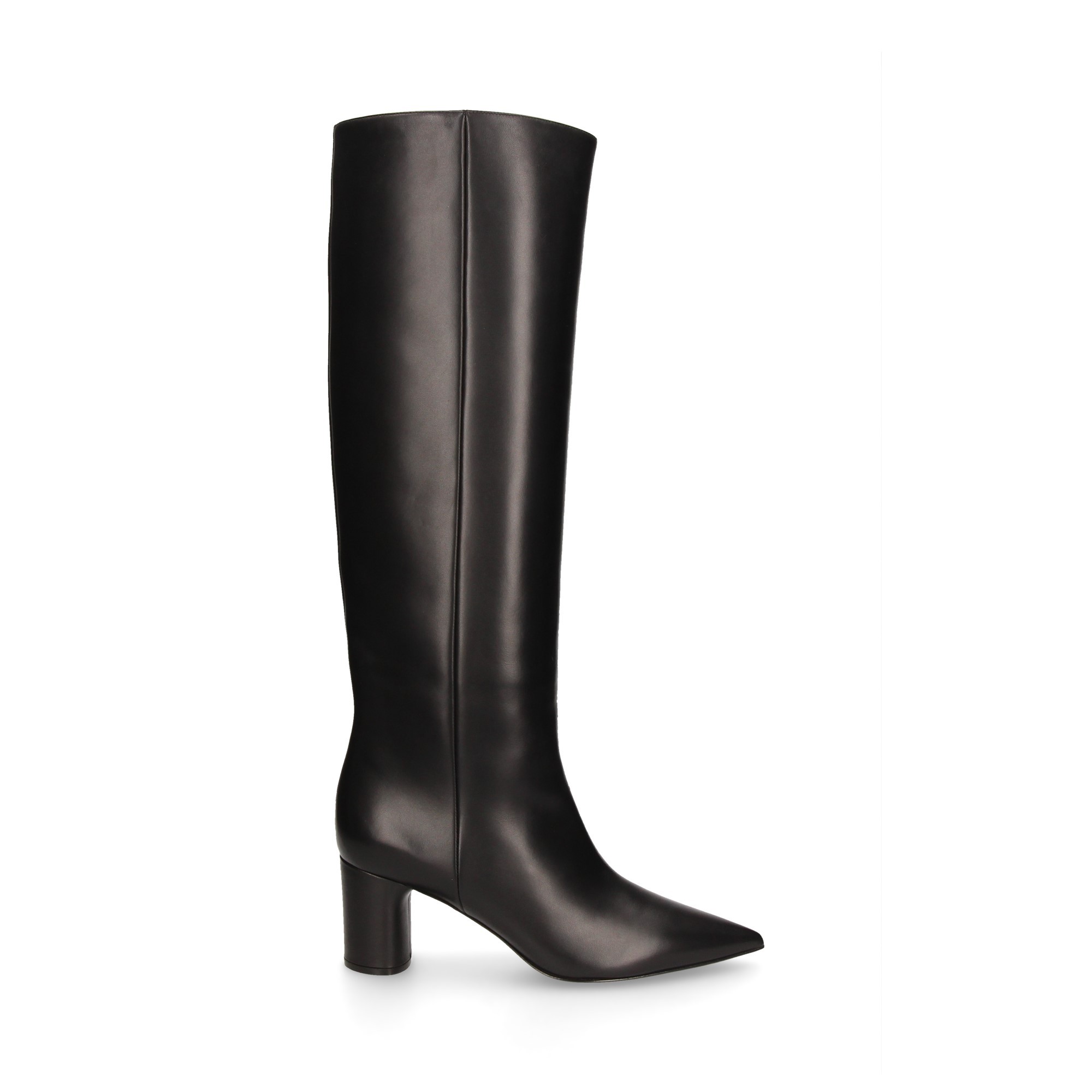 botte-de-talon-cuir-noir