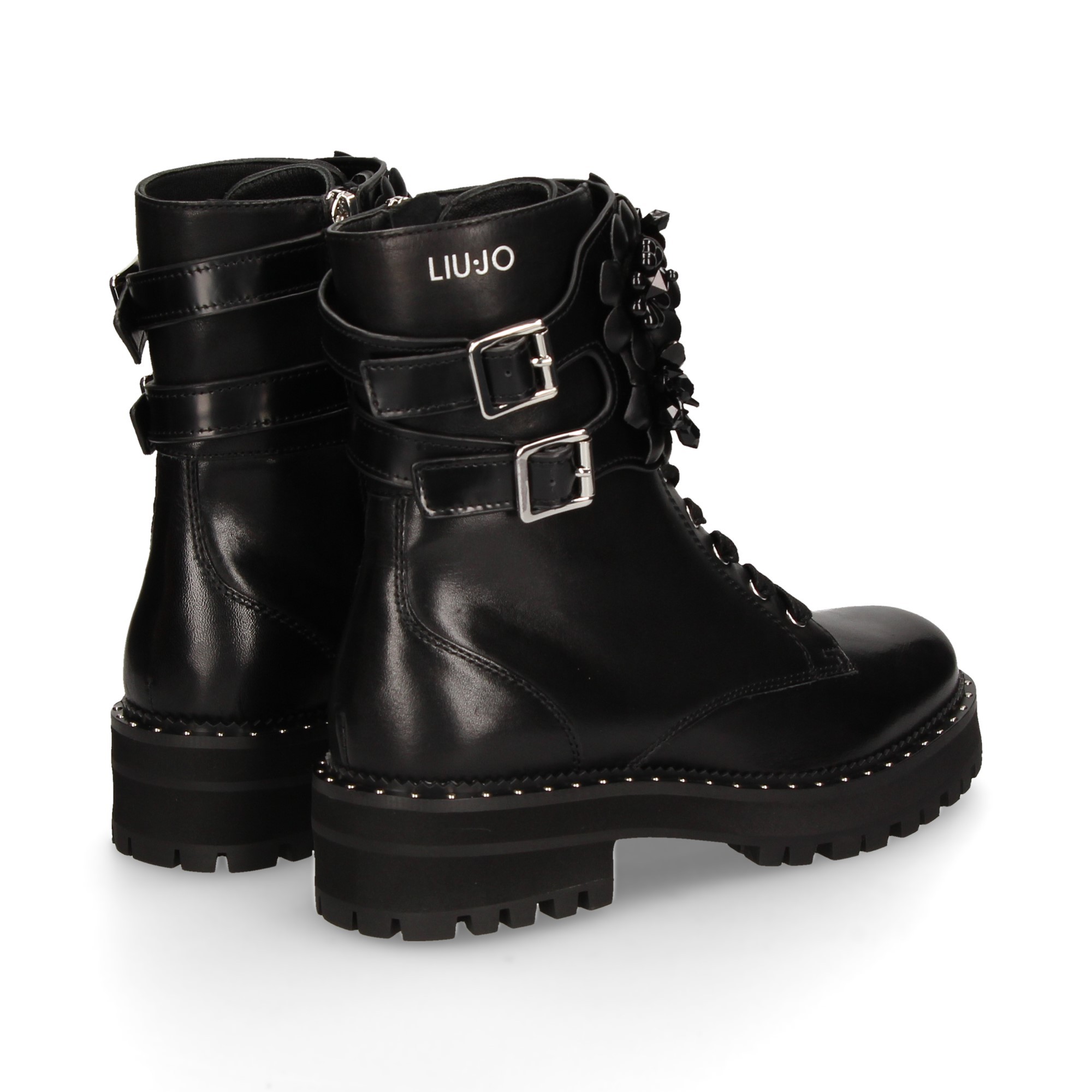 botin-cordon-hebillas-negro