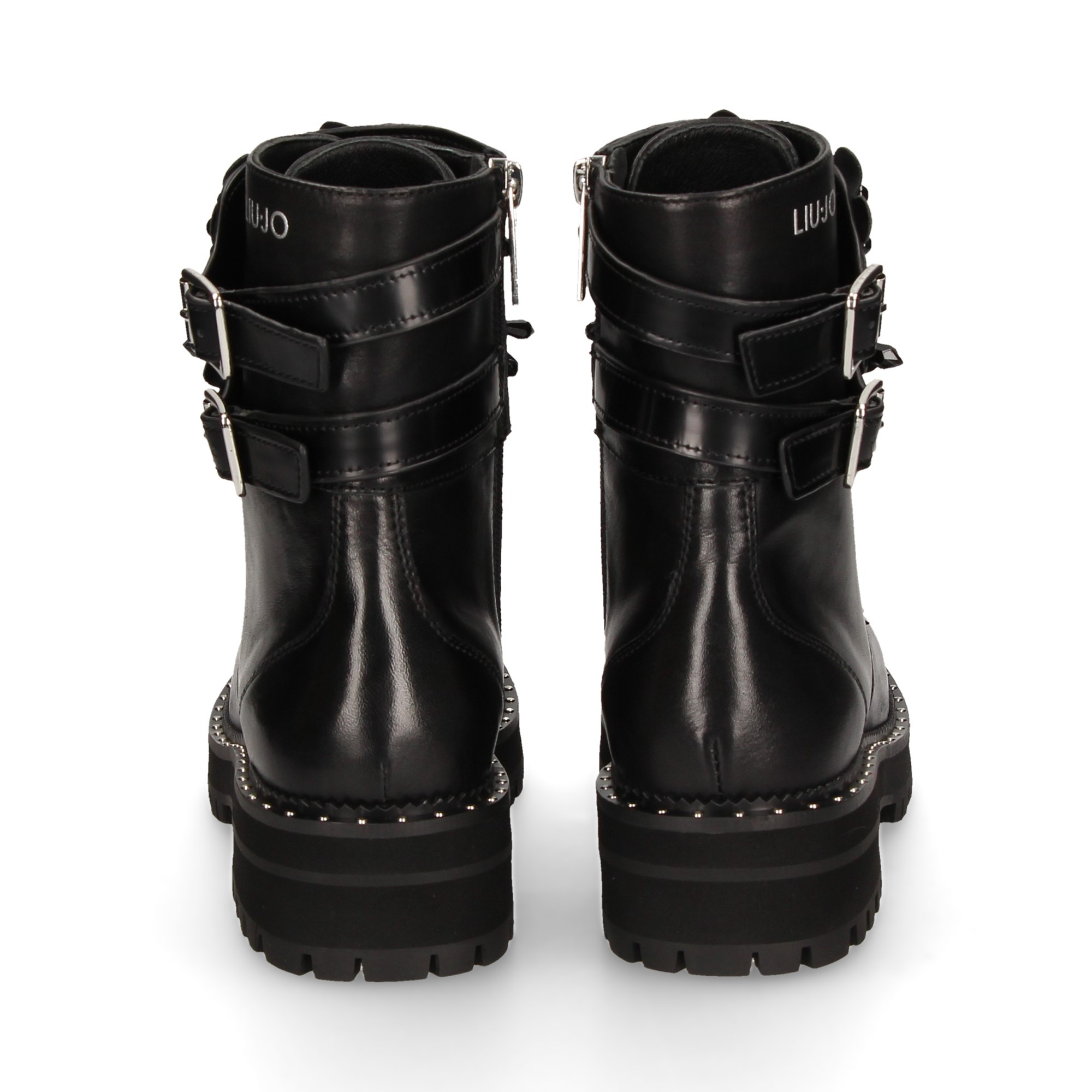 botin-cordon-hebillas-negro