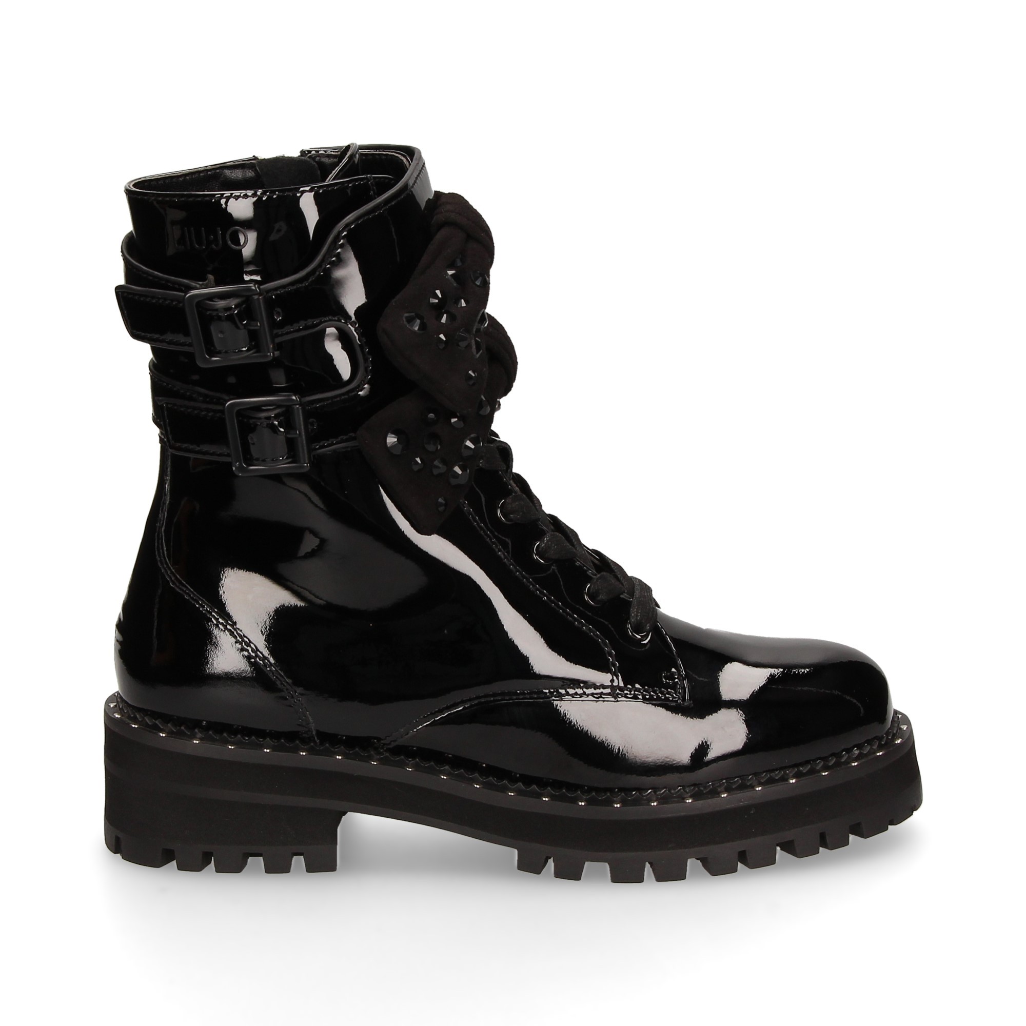 botin-hebillas-charol-negro