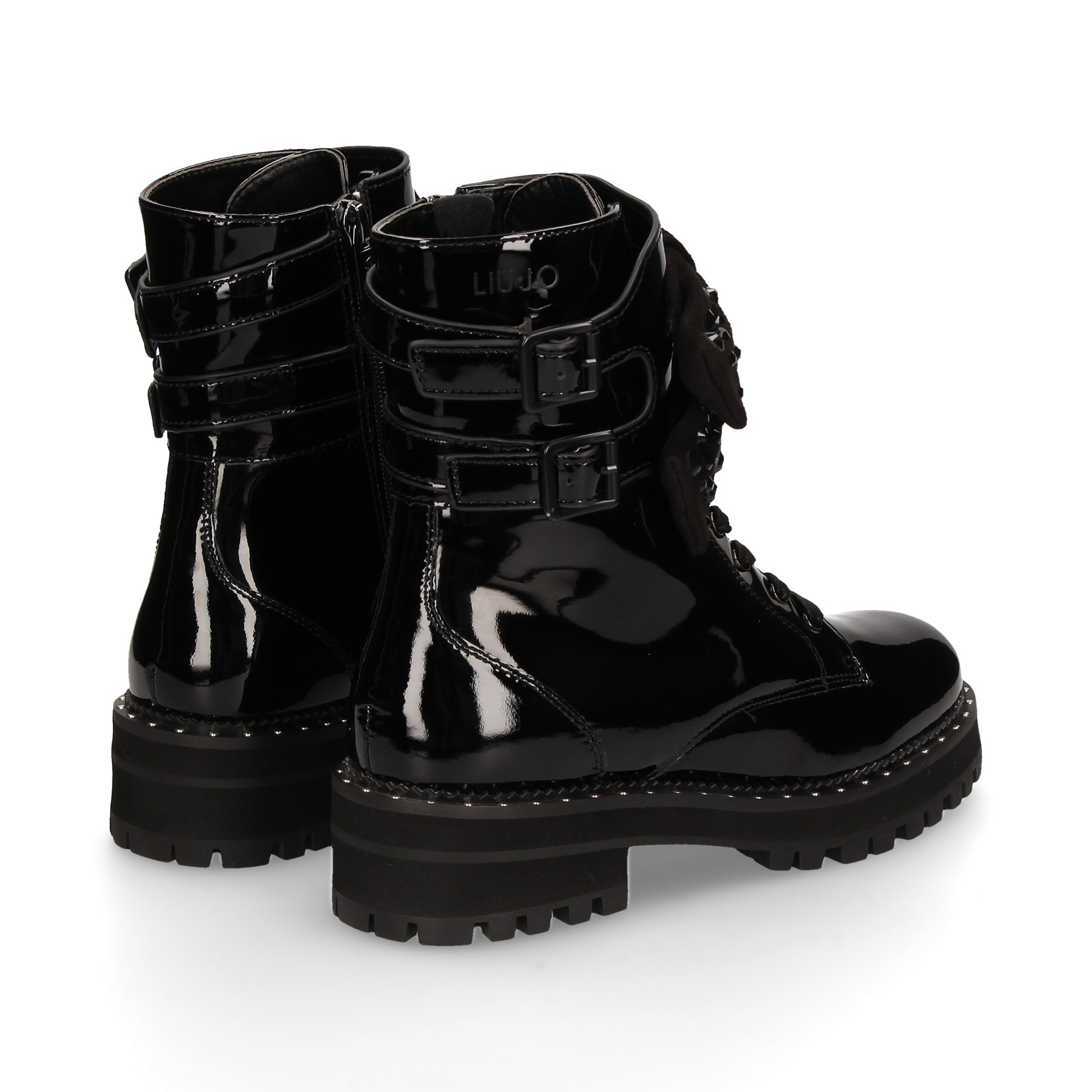 botin-hebillas-charol-negro