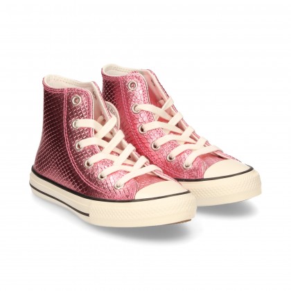 TUTTO STAR REPTILE PINK METALIZED BOOT