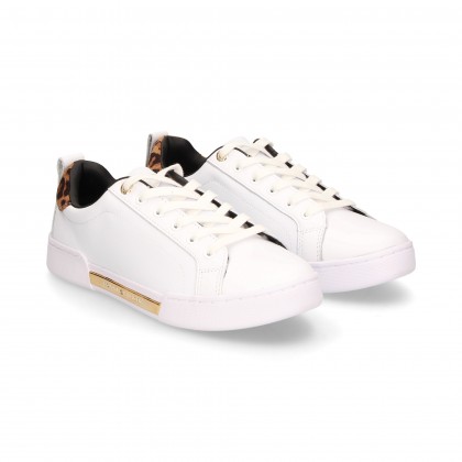 TENIS TALON LEOPARDO PIEL BLANCO