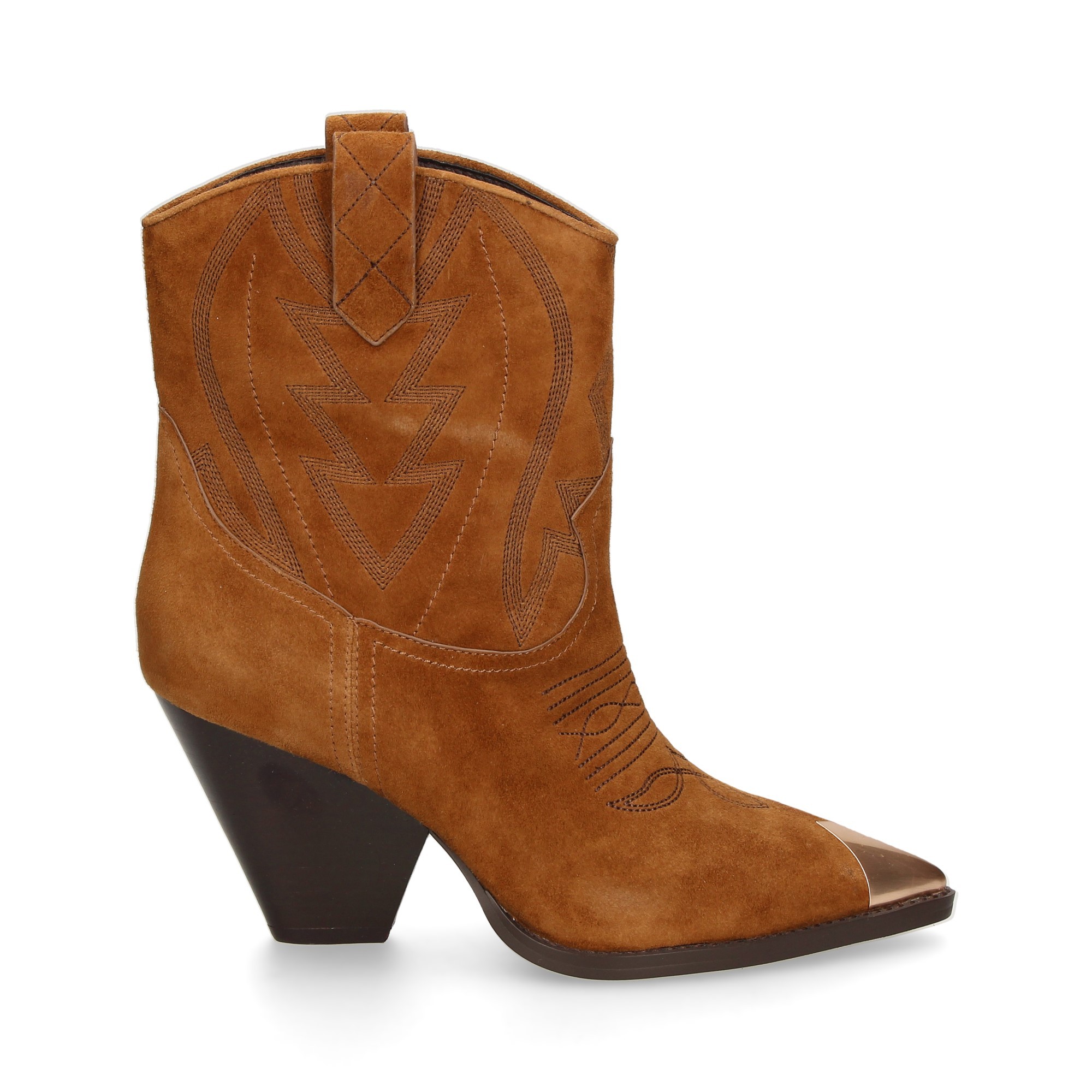 LOLA CRUZ Women's Heeled ankle boots 293T30BK CUERO
