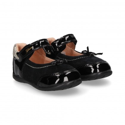 BAILARINA VELCRO NEGRO