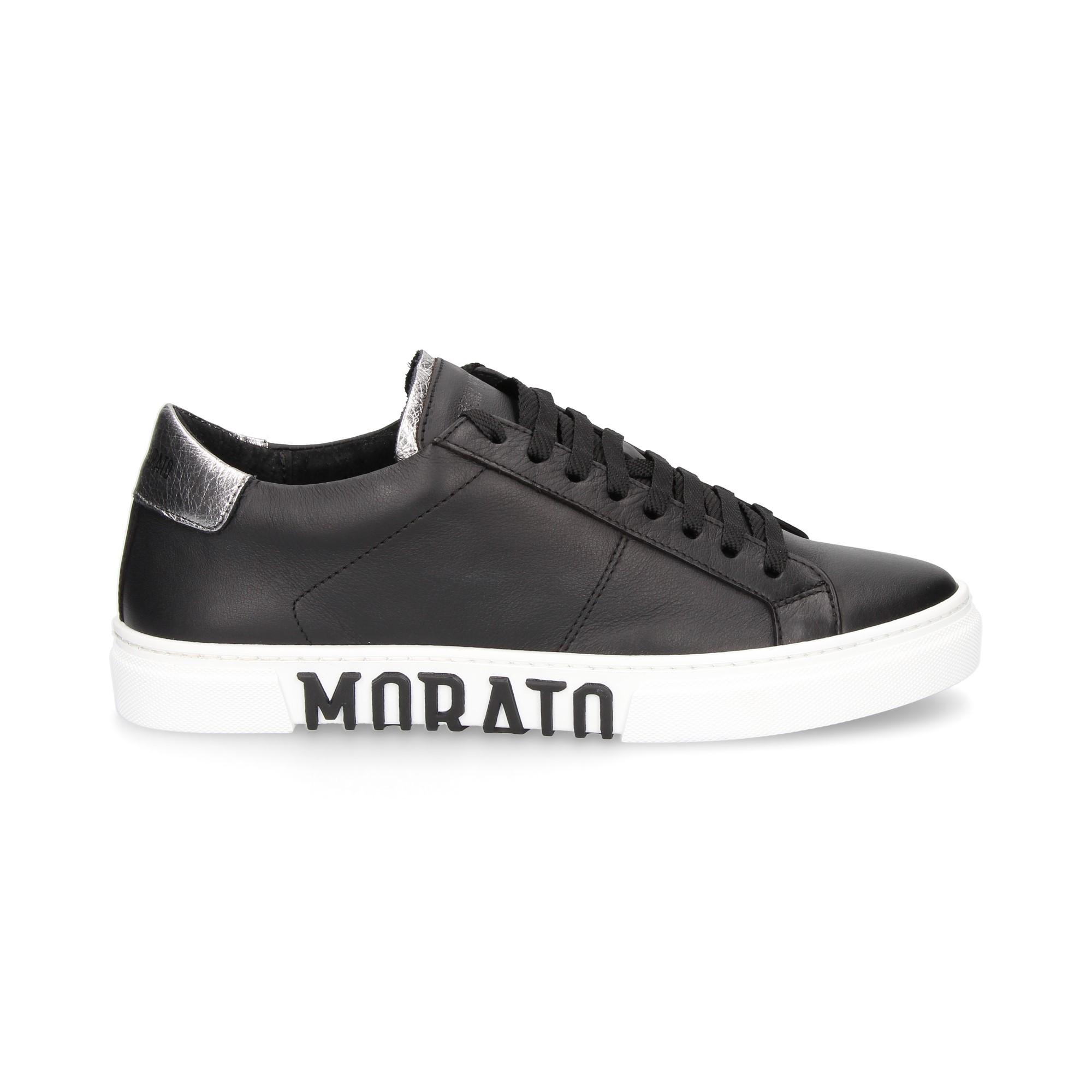 DEPORTIVO CORDONES PIEL NEGRO 